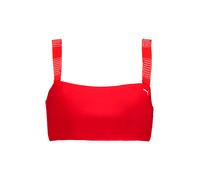 PUMA Top de bikini bandeau para mujer rojo | M