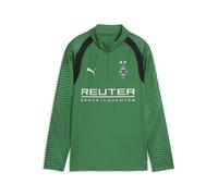 PUMA Top de entrenamiento con cuello con cremallera Borussia Mönchengladbach juvenil, Accesoiros, Verde, 9-10Y