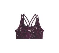 PUMA Sujetador deportivo cruzado Train All Day Essentials estampado para jóvenes, Ropa, Rosa, 9-10Y