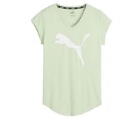 PUMA - Train Favorite Heather Cat tee, tee Mujer, Fresh Mint Heather,