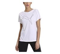 Puma Train Favorite Jersey Cat tee Camiseta de Manga Corta, Mujer, White, L