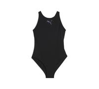 PUMA Traje de baño con espalda de nadadora para mujer, Ropa, Negro, XS