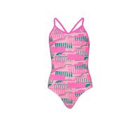 Puma Traje de baño para niña con Estampado 1P, Fluo Pink Combo, 116 cm