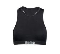 Puma Traje de baño Unisex con Espalda Cruzada para Mujer, Color Negro, Talla L/12-14 (Paquete de 1)