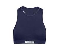 Puma Traje de baño Unisex con Espalda Cruzada para Mujer, Color Negro, Talla L/12-14 (Paquete de 1)