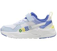 PUMA Trinity 2 LT Come ON AC+ PS - Tenis Deportivos, Color Azul montaña Nieve, Blanco y Merengue limón, Talla 2.5 UK Niño, Snow Mountain Blue Puma White Lemon Merengue, 35 EU