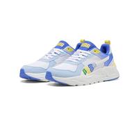 PUMA Trinity 2 LT Come ON JR - Zapatillas Deportivas, Color Azul montaña Nieve, Blanco y Merengue limón, Talla 4, Snow Mountain Blue Puma White Lemon Merengue, 4 UK
