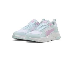 Puma Trinity 2 LT Faded JR - Tenis Deportivos White-Aqua Glow-Mauve Glow, 3 UK