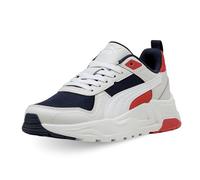 Puma Trinity 2 LT JR - Zapatillas Deportivas, Azul Marino, Blanco, Pluma, Gris, Rojo, Talla 4.5