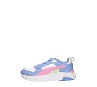 PUMA Trinity 2 LT JR - Zapatillas Deportivas, Color Blanco y Rosa Brillante, Lavanda intensa, Talla 38, Puma White Pink Shimmer Intense Lavender, 38.5 EU