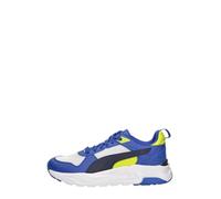 PUMA Trinity 2 LT JR - Zapatillas Deportivas, Color Gris Pluma, Azul Marino, Zafiro Real, Talla 38, Pluma Gris Puma Navy Royal Sapphire, 38.5 EU