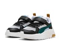 PUMA Trinity 2 LT Run Fun AC+ INF, Sneaker Unisex bebé, White-Green Terrain Black, 25.5 EU