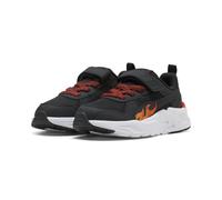 Puma Trinity 2 LT Sparks AC+ PS - Tenis Deportivos, Color Negro Brillante Papaya-Rojo Flash, 2.5 UK Niño