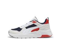 PUMA Trinity 2 LT, Zapatillas Unisex Adulto, Navy White-Feather Gray-Red Fire, 42.5 EU