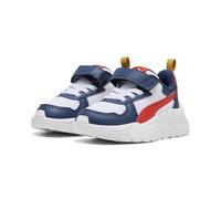 PUMA Trinity Lite AC+ INF, Sneaker Unisex bebé, White-Fierce Red-Persian Blue, 25.5 EU