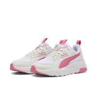 PUMA Trinity Lite JR Zapatillas Deportivas Ligeras Blancas Rosas Para Chicas