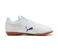 Puma Truco III JR - Tenis de fútbol, Color Blanco-Aguamarina, luz Efervescente, 2.5 UK, Puma Blanco Aqua Fizzy Light, 35 EU