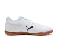 PUMA Truco III - Tenis de fútbol Unisex, Color Blanco-Aguamarina Claro, Talla 10 de Reino Unido, Puma Blanco Aqua Fizzy Light, 44.5 EU