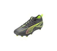 Puma - Ultra 5 Match FG/AG JR, Zapatillas de fútbol Unisexo, Matte Aged Silver-Yellow Alert-Puma Aged Silver,