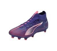 PUMA Ultra 5 Match+ FG/AG, Soccer Shoe Unisex Adulto, Lapis Lazuli White-Sunset Glow, 42 EU
