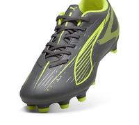 PUMA Ultra 5 Play FG/AG WN'S, Zapatillas de fútbol Mujer, Matte Aged Silver-Yellow Alert Aged Silver, 40 EU