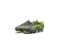 PUMA Ultra 5 Play FG/AG, Zapatillas de fútbol Unisex Adulto, Matte Aged Silver-Yellow Alert Aged Silver, 45 EU