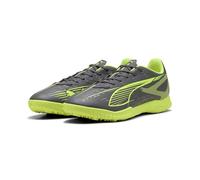 PUMA Ultra 5 Play TT, Zapatillas de Fútbol Unisex Adulto, Matte Aged Silver Yellow Alert Puma Aged Silver, 40 EU