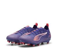 PUMA Ultra 5 Pro FG/AG Jr, Soccer Shoe, Lapis Lazuli White-Sunset Glow, 37 EU