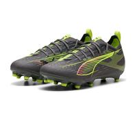 PUMA Ultra 5 Pro FG/AG JR, Zapatillas de fútbol, Matte Aged Silver-Yellow Alert-Sun Struck, 35.5 EU