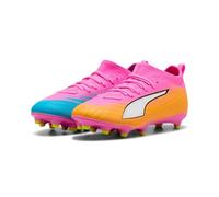 PUMA Ultra 6 Match FG/AG JR - Tenis de fútbol, Color Rosa venenoso, Blanco, Color Negro Aguamarina Brillante, Talla 11 de Reino Unido, Poison Pink Puma White Sun Stream Bright Aqua Puma Black, 29 EU