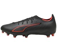 Puma Ultra 6 Match FG/AG - Tenis de fútbol Unisex, Color Negro y Rojo, Talla 10.5 de Reino Unido, Puma Negro Puma Rojo, 45 EU