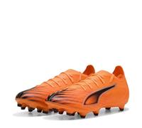 Puma Ultra 6 Match FG/AG - Tenis de fútbol Unisex, Heat Fire Puma Negro Rojo Brillante, 44 EU