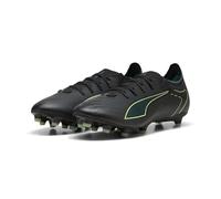 PUMA Ultra 6 Match FG/AG - Tenis de fútbol Unisex, Puma Black Fizzy Light Green Terrain, 40.5 EU