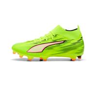 PUMA Ultra 6 Match+ FG/AG WN - Tenis de fútbol para Mujer, Color Amarillo Alerta, Negro, Rojo y Lima Brillante, Talla 4 de Reino Unido, Yellow Alert Puma Black Glowing Red Lime Squeeze, 37 EU