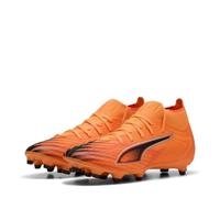 PUMA Ultra 6 Match+ FG/AG Wn's, Zapatillas de fútbol Mujer, Heat Fire Negro Rojo Brillante, 38 EU
