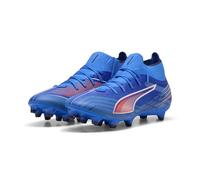 PUMA 6 Match+ FG/AG Wn's, Zapatillas de fútbol Mujer, Ultra Blue White Glowing Red, 40 EU