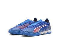 PUMA Ultra 6 Match It - Zapatillas de fútbol Unisex para Adulto, Ultra Blue Puma White Glowing Red, 45 EU