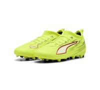 PUMA Ultra 6 Match MG JR - Tenis de fútbol, Color Amarillo Alerta, Negro, Rojo Brillante, Lima exprimida, Talla 1.5 de Reino Unido, Yellow Alert Puma Black Glowing Red Lime Squeeze, 34 EU