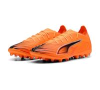 Botas de fútbol puma ultra 6 match mg,heat fire- blac, unisex 44.5