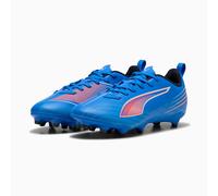 Puma Unisex Kid's Ultra 6 Play FG/AG Jr Soccer Shoe, Ultra Blue Puma White Glowing Red, 5 UK