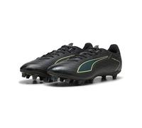 PUMA Ultra 6 Play FG/AG, Zapatillas de fútbol Unisex Adulto, Black Fizzy Light Green Terrain, 46 EU