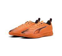 PUMA Ultra 6 Play IT JR - Tenis de fútbol, Color Negro y Rojo Brillante, Talla 2.5 de Reino Unido, Heat Fire Puma Black Glowing Red, 35 EU