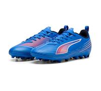 Puma Ultra 6 Play MG Jr - Tenis de fútbol Unisex para niños, Ultra Blue Puma White Glowing Red, 36 EU