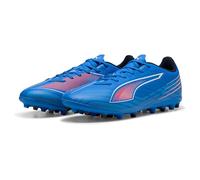 PUMA Tenis de fútbol Unisex 6 Play MG, Color Azul y Blanco, Rojo Brillante, Talla 9.5 de Reino Unido, Ultra Blue Puma White Glowing Red, 44 EU