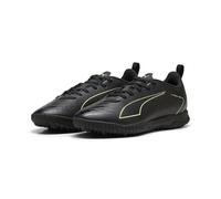 Puma Ultra 6 Play TT JrSoccer - Tenis Unisex para niños, Puma Black Fizzy Light Green Terrain, 4 UK