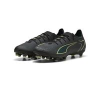 PUMA Ultra 6 Pro FG/AG, Zapatillas de fútbol Unisex Adulto, Black Fizzy Light Green Terrain, 43 EU
