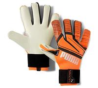 PUMA Ultra Grip 1 Hybrid Pro Guantes De Portero, Unisex Adulto, Shocking Orange White Black, 11
