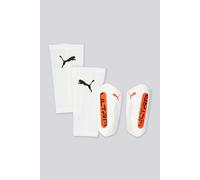 Espinilleras de fútbol puma ultra light sleeve, white glo, hombre L