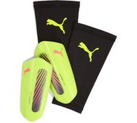 PUMA - ULTRA Light Sleeve, Espinilleras Unisexo, Yellow Alert-Puma Aged Silver, L - 030989