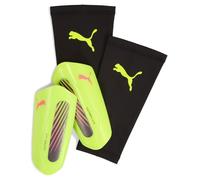 Puma Espinilleras de fútbol Ultra Light Sleeve Unisexo Yellow Alert/Puma Aged Silver L